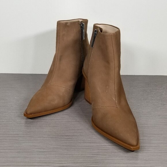 1 State Kelte Pointed Toe Bootie, Tan Leather, Womens Size 6 M / 36.5 - Picture 4 of 13